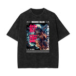 Stone Wash Mystery Mask Graphic T-Shirt