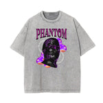 Washed Mystery Mask Graphic Cotton Tee