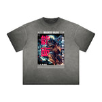 Heavy Faded Mystery Mask Graphic T Shirt