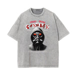 Washed Mystery Mask Graphic Cotton Tee