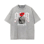 Washed Mystery Mask Graphic Cotton Tee