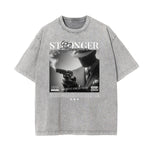 Washed Mystery Mask Graphic Cotton Tee