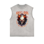 Frayed Edge Mystery Mask Graphic Tank Top