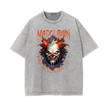 Washed Mystery Mask Graphic Cotton Tee