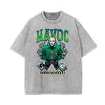 Washed Mystery Mask Graphic Cotton Tee