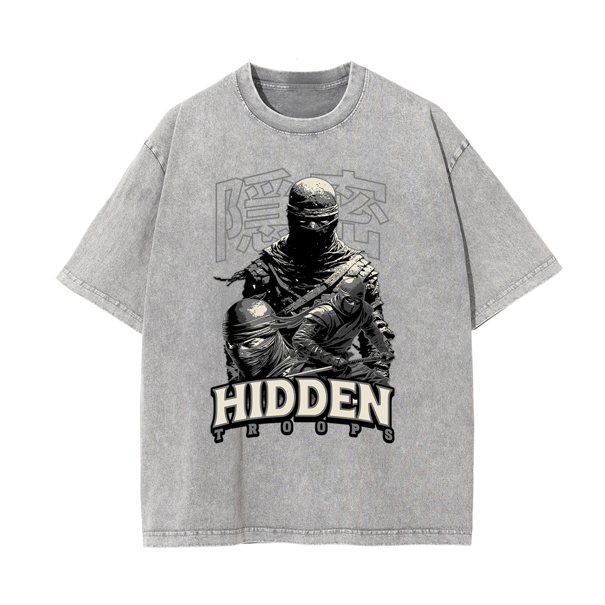 Washed Mystery Mask Graphic Cotton Tee