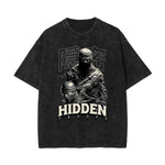 Stone Wash Mystery Mask Graphic T-Shirt