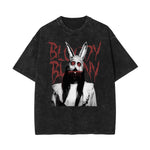 Stone Wash Mystery Mask Graphic T-Shirt