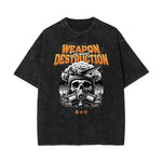 Stone Wash Mystery Mask Graphic T-Shirt