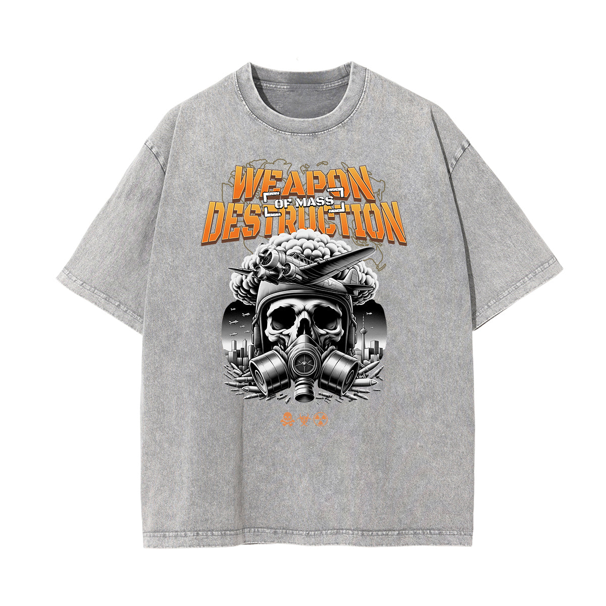 Washed Mystery Mask Graphic Cotton Tee