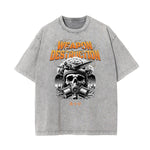 Washed Mystery Mask Graphic Cotton Tee