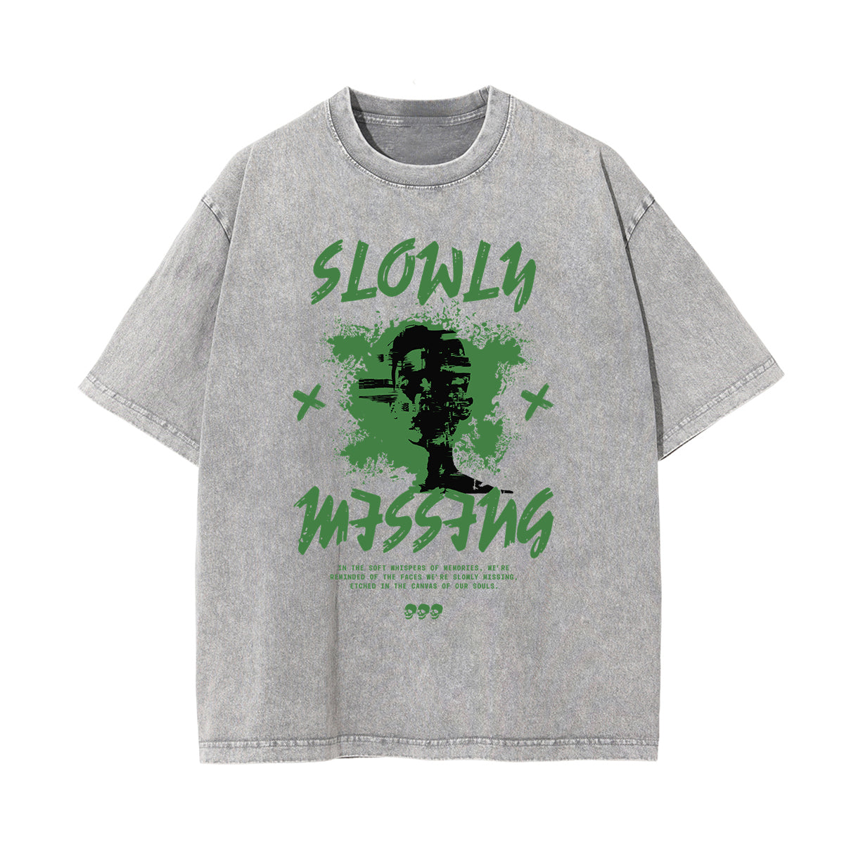 Washed Cotton Dark Aesthetic Tee