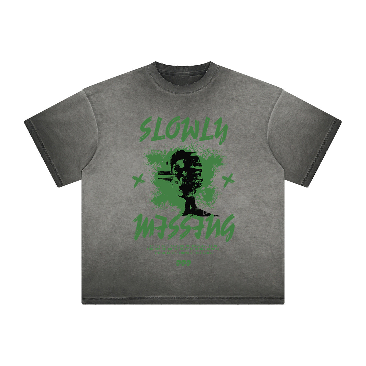 Faded Thick Dark Aesthetic Tee