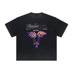 Vintage-Style Frayed Dark Aesthetic Tee