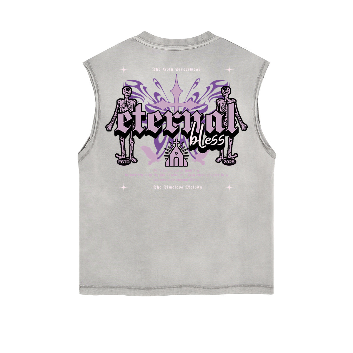 Dark Aesthetic Frayed-Edge Tank Top