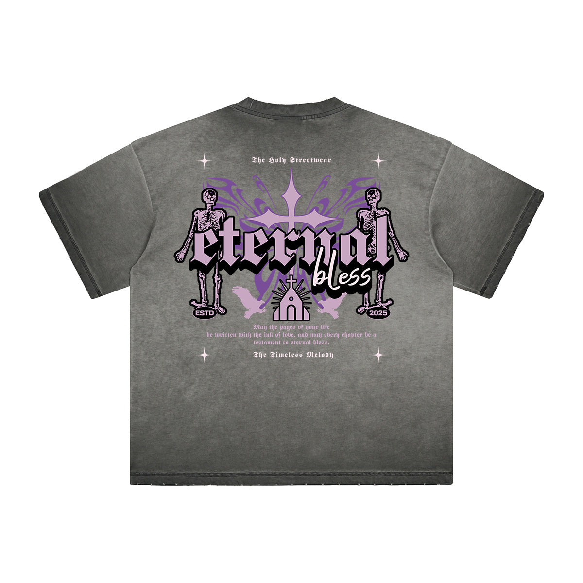 Faded Thick Dark Aesthetic Tee