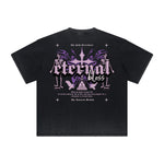 Vintage-Style Frayed Dark Aesthetic Tee