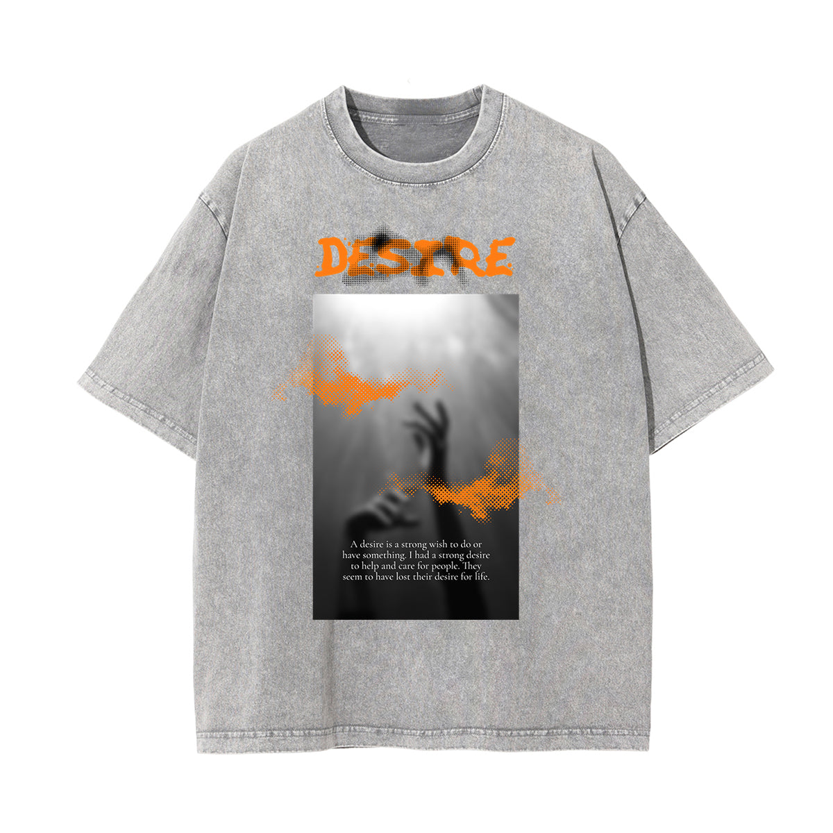 Washed Cotton Dark Aesthetic Tee