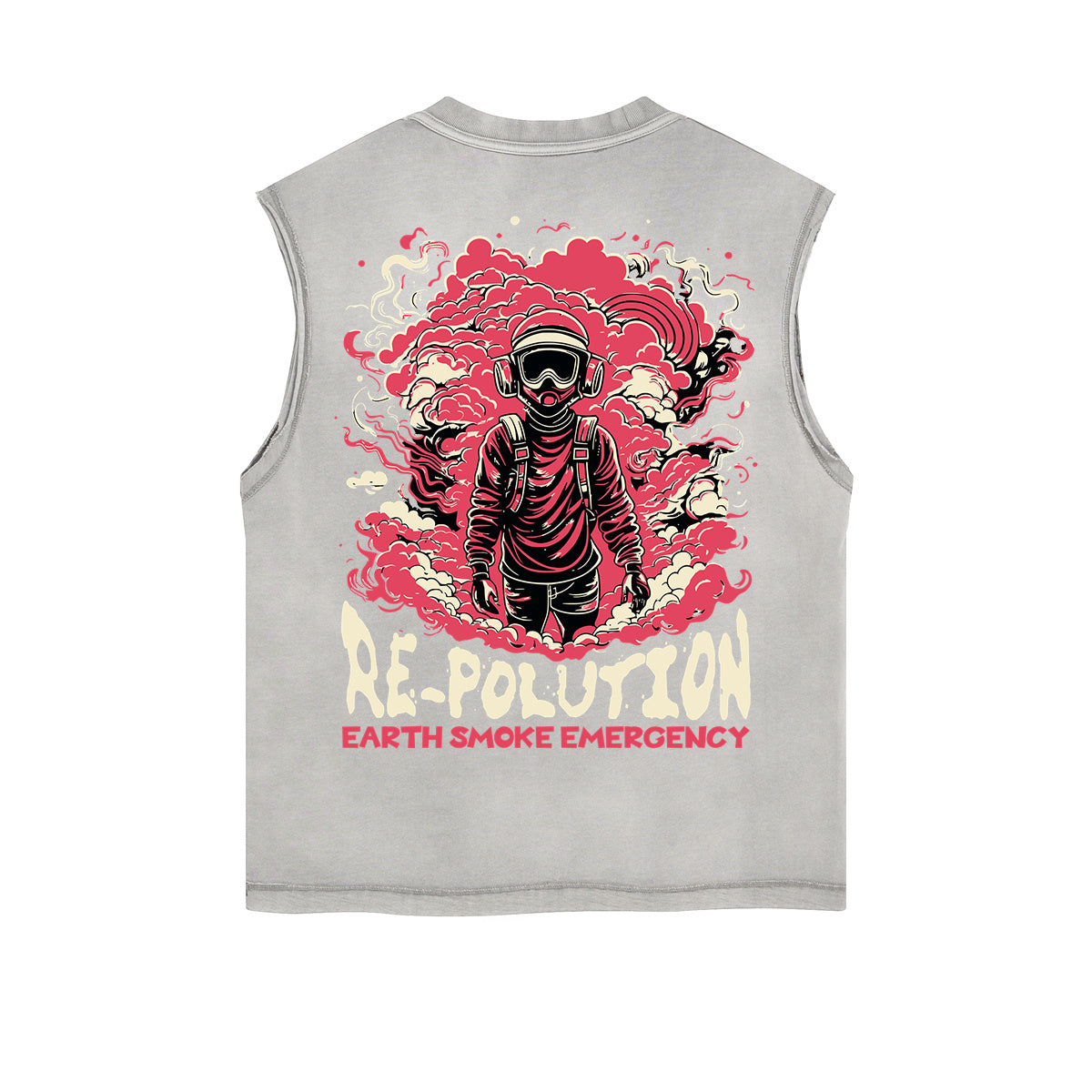 Dark Aesthetic Frayed-Edge Tank Top