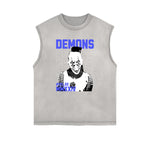 Frayed-Edge Gothic Death Motif Tank