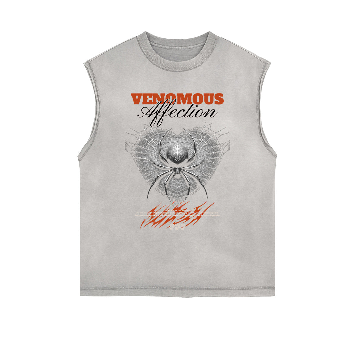 Frayed-Edge Gothic Death Motif Tank