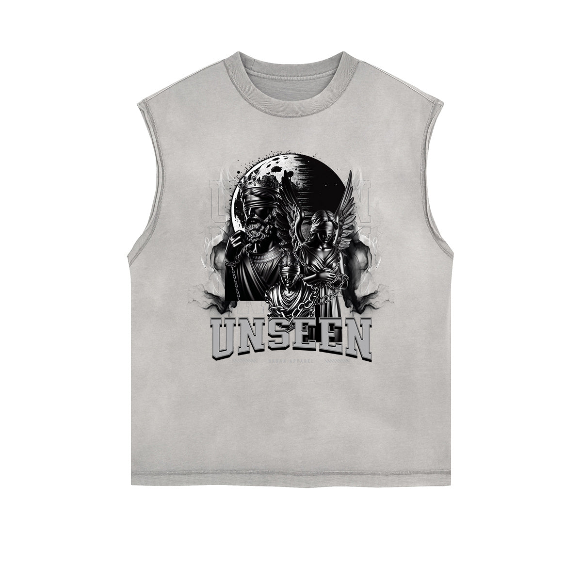 Frayed-Edge Gothic Death Motif Tank