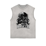 Frayed-Edge Gothic Death Motif Tank