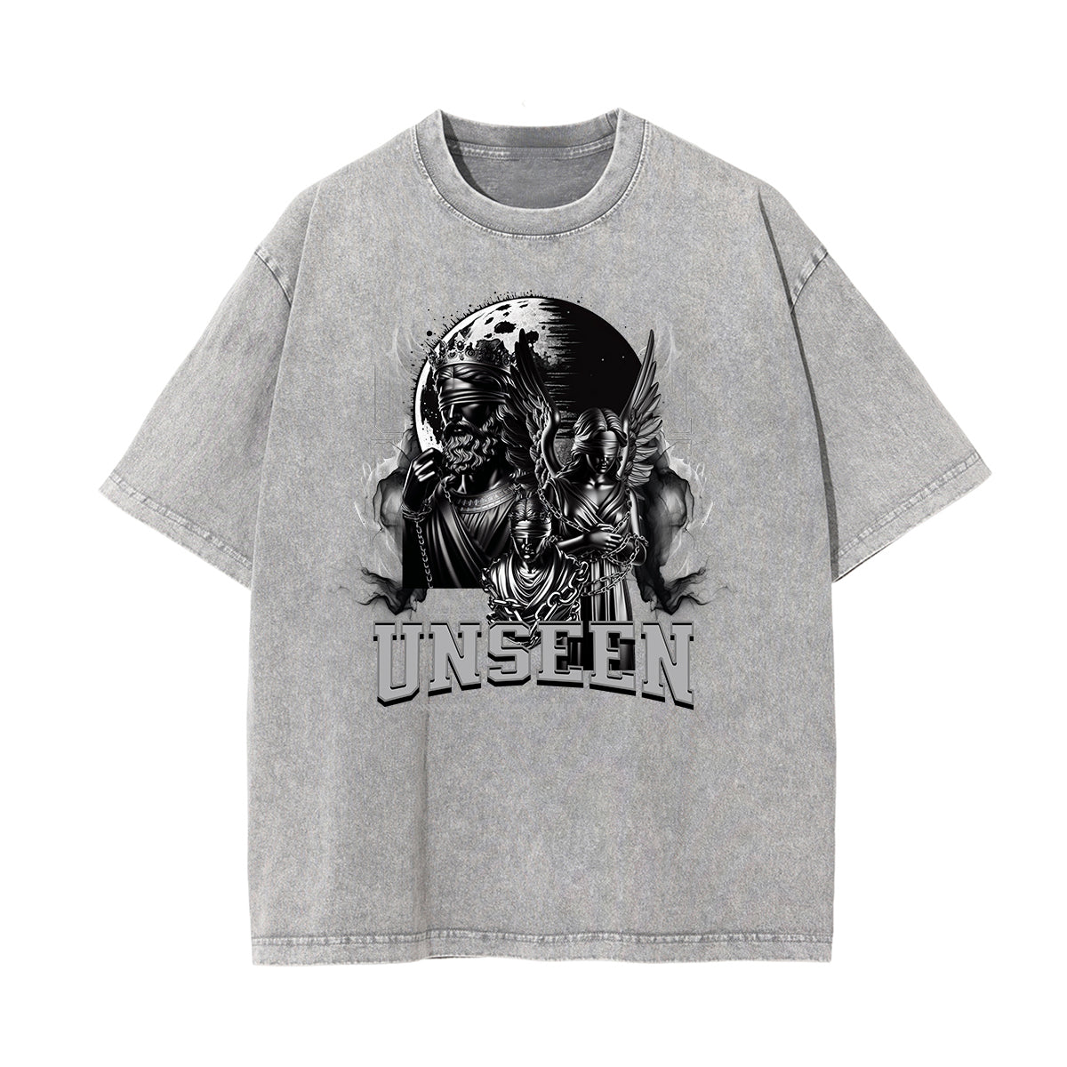 Stone-Washed Gothic Death Motif Tee