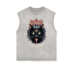 Frayed-Edge Gothic Death Motif Tank