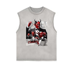 Frayed-Edge Gothic Death Motif Tank