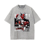 Stone-Washed Gothic Death Motif Tee