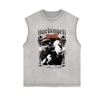 Frayed-Edge Gothic Death Motif Tank