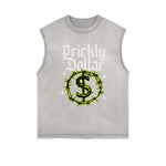 Frayed-Edge Gothic Death Motif Tank