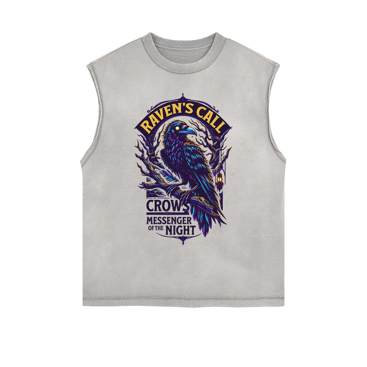 Frayed-Edge Gothic Death Motif Tank