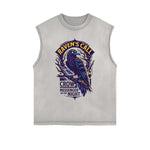 Frayed-Edge Gothic Death Motif Tank