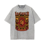 Stone-Washed Gothic Death Motif Tee