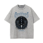 Stone-Washed Gothic Death Motif Tee