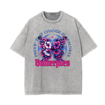 Washed Cotton Flower Graphic Tee