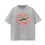 Washed Cotton Flower Graphic Tee