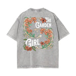 Washed Cotton Flower Graphic Tee