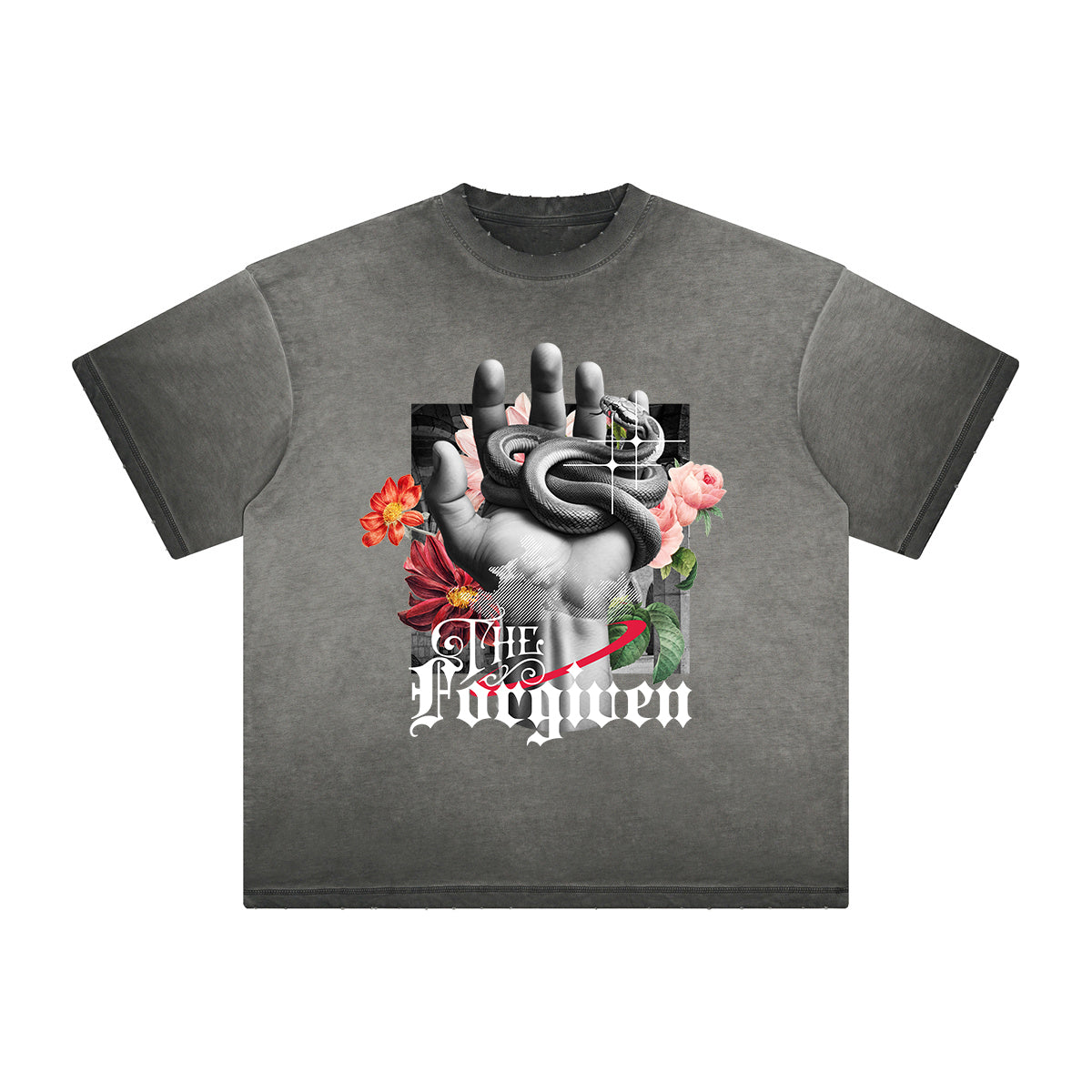 Heavyweight Washed Flower Graphic Tee