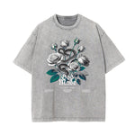 Washed Cotton Flower Graphic Tee