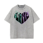 Washed Cotton Flame Graphic Tee
