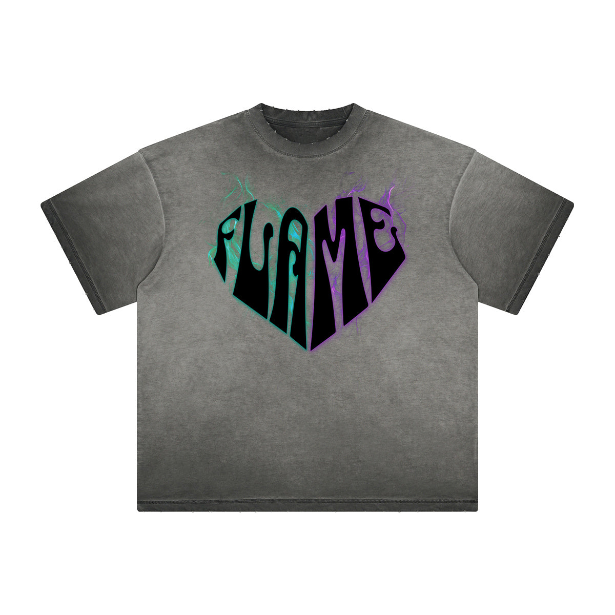 Heavyweight Washed Flame Graphic Tee