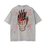 Washed Cotton Flame Graphic Tee