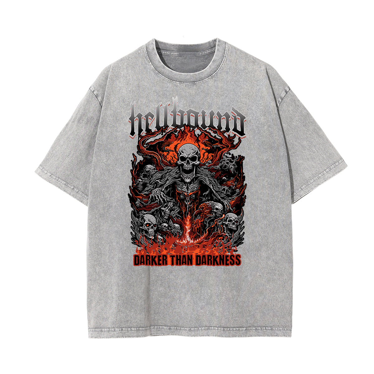 Washed Cotton Flame Graphic Tee