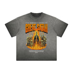 Heavyweight Washed Flame Graphic Tee