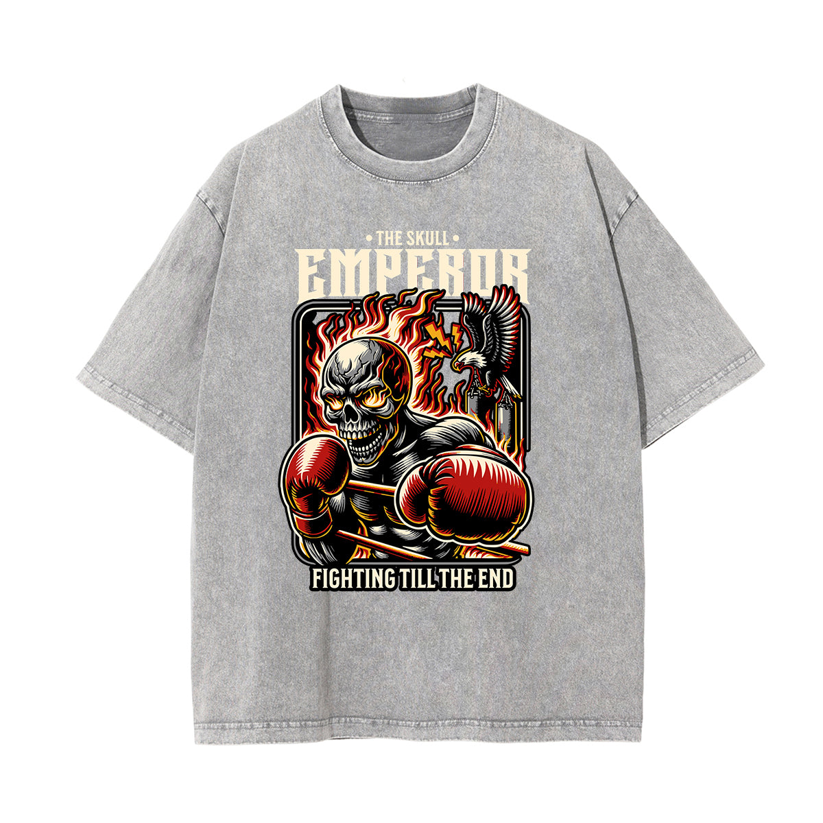 Washed Cotton Flame Graphic Tee