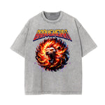 Washed Cotton Flame Graphic Tee