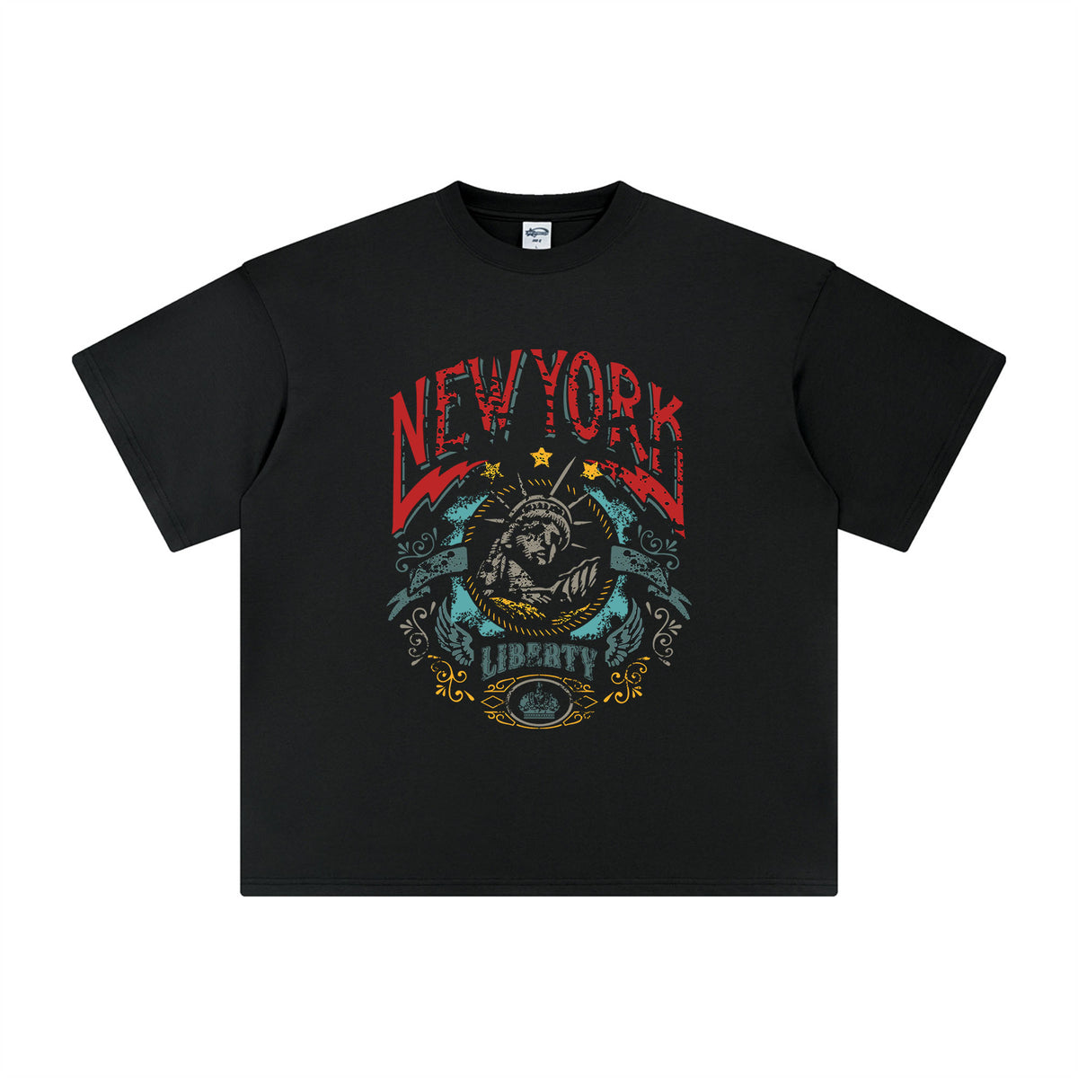 New York Lady Liberty Vintage Graphic Tee-INNBLAC Fashion Apparel